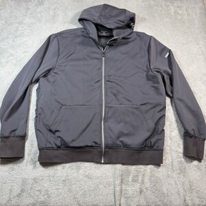 SCOTTeVEST Skubatu Hoodie Mens XL Gray Hooded Full Zip‎ Pocket Travel
